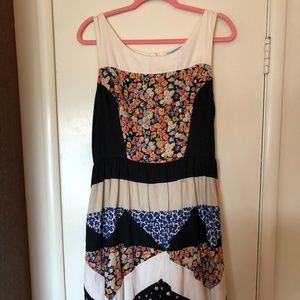 Cotton Patchwork Dress L